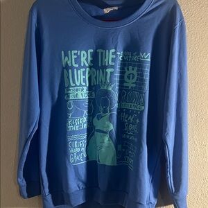 Women's Blue Graphic Sweatshirt
